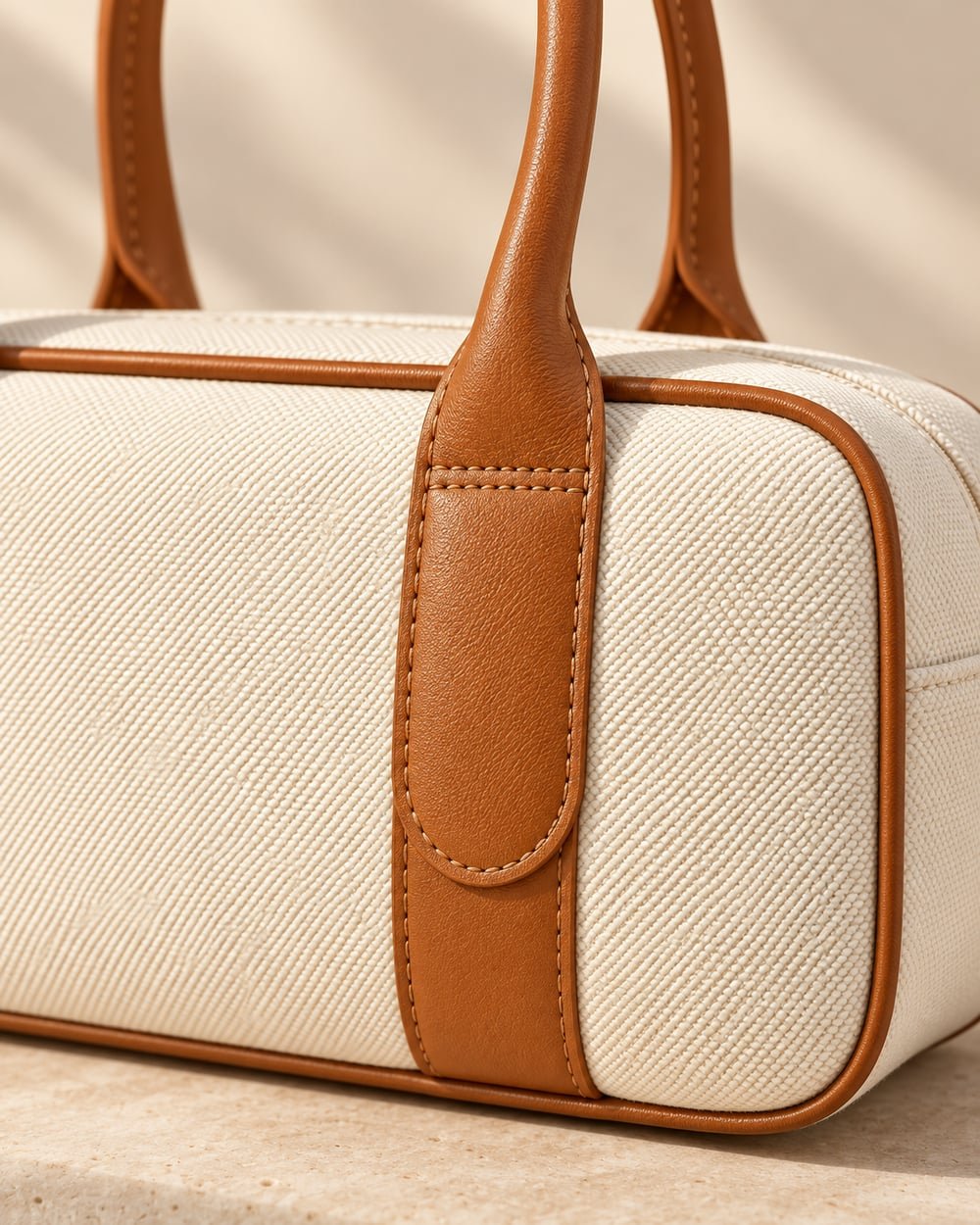 Detalle de bolso Baguette Marfil